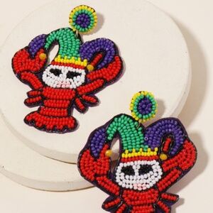 Mardi Gras earrings